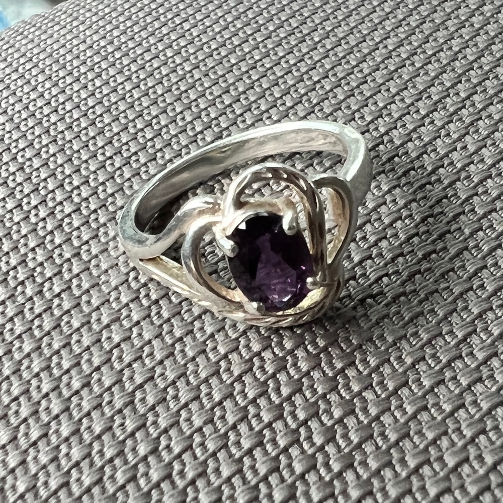 genuine himalayan amethyst ring